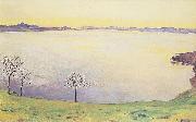 Ferdinand Hodler Genfersee von Chexbres aus oil on canvas